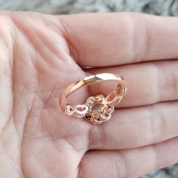 🔥LAST 1🔥NEW ROSE GOLD FIRE OPAL RING - Picture 11 of 11
